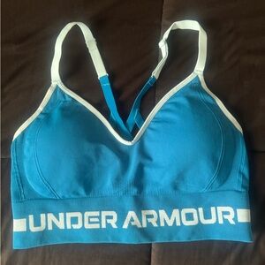 Under Armour Teal and White Sports Bra